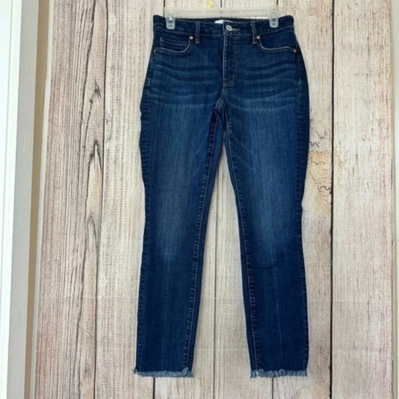 Loft Womens Curvy Skinny Raw Hem Jeans size 27/4 - Picture 1 of 10